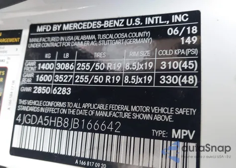2018 Mercedes-Benz Gle 350 4Matic from USA, damaged, VIN 4JGDA5HB8JB166642